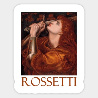 Joan of Arc by Dante Gabriel Rossetti Sticker